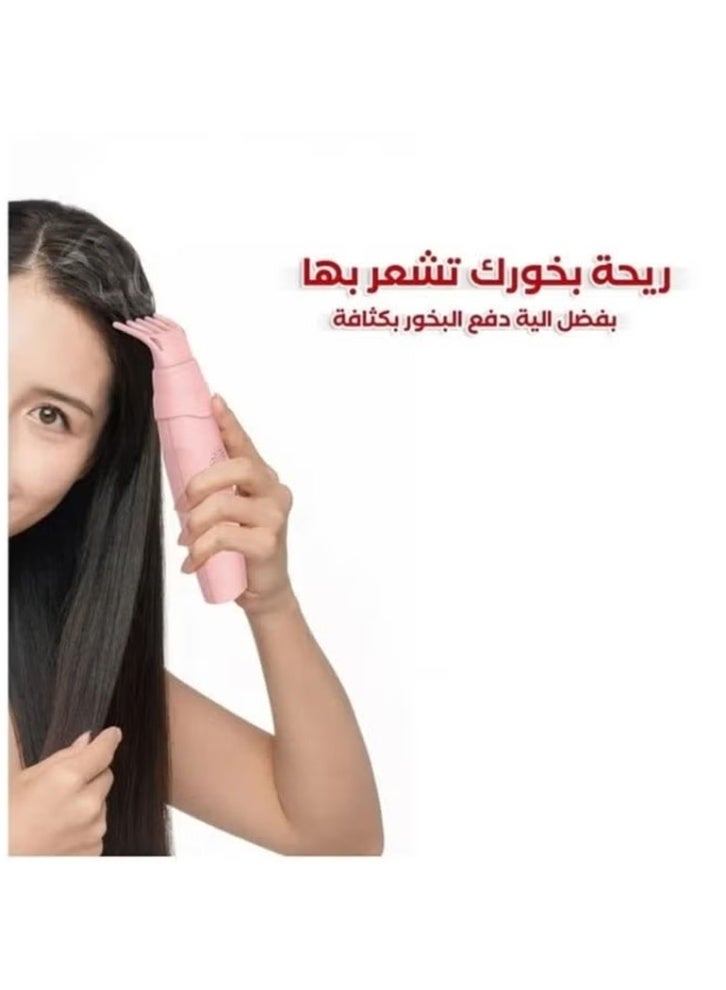 عود بخوان مبخرة الشعر الذكية مبخرة الكترونية ذات مشط محمولة متعددة الاستخدام مع منفذ شحن USB - Image 4